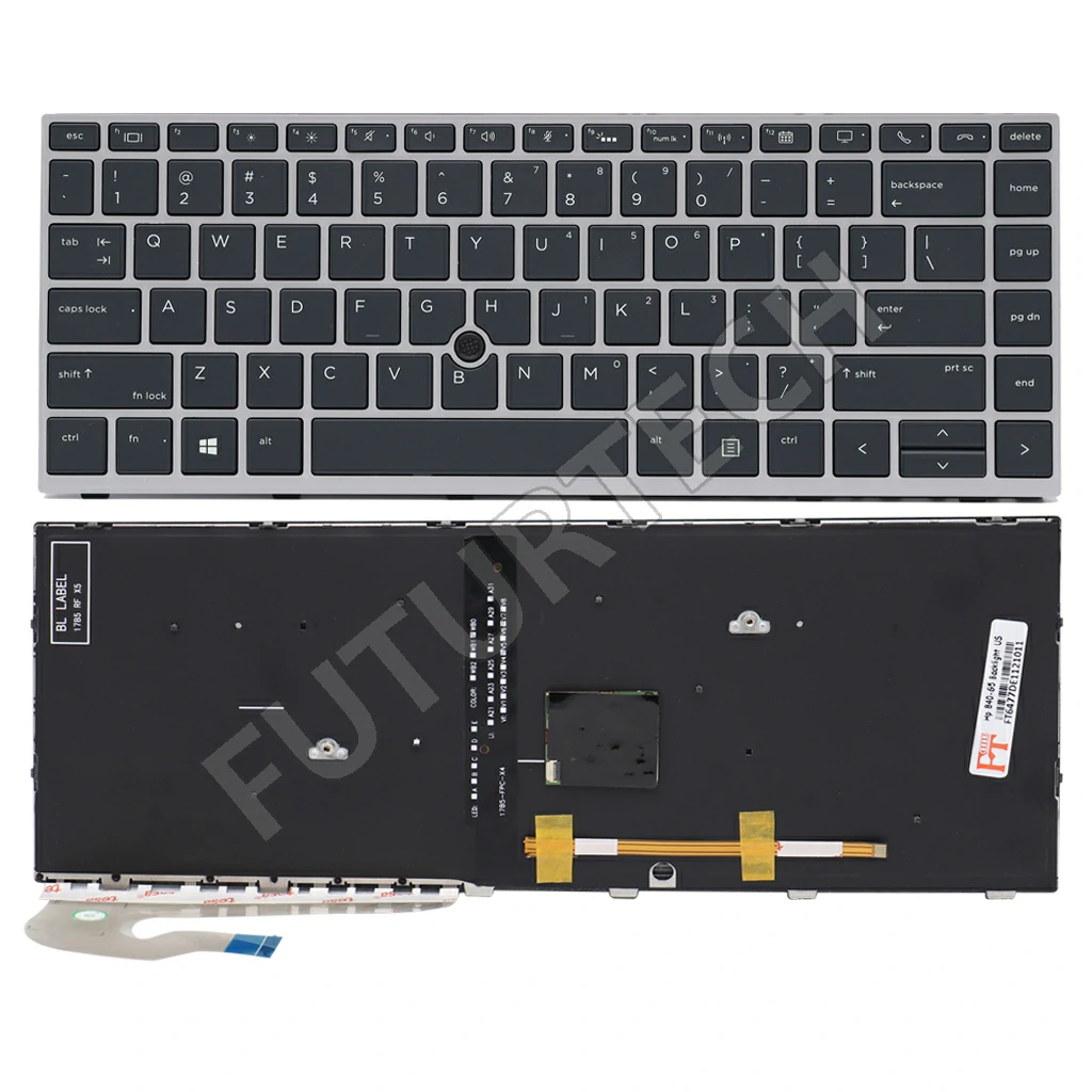 Keyboard HP EliteBook 840-G5 840-G6-14U-G5 Pointer Backlite US