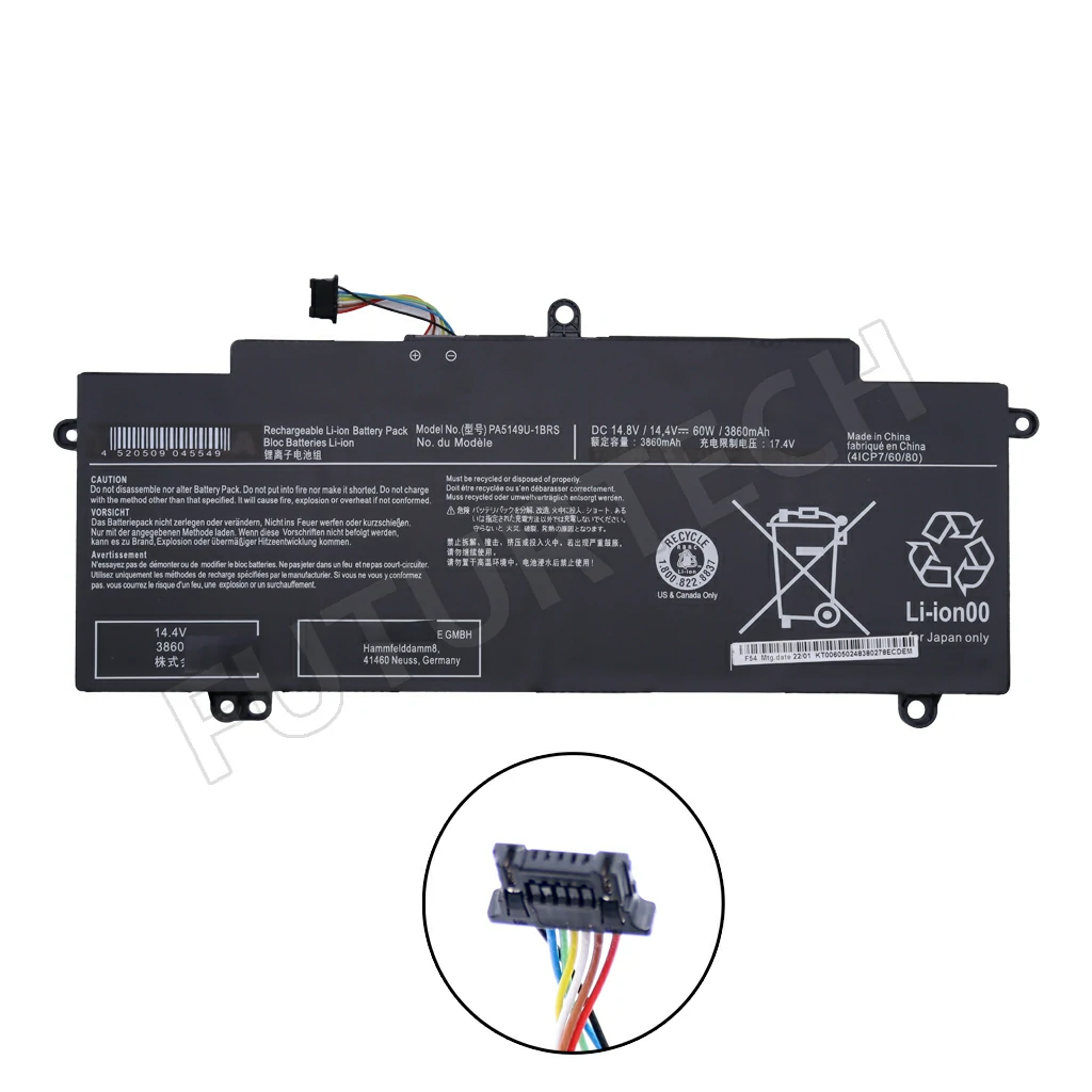Battery Toshiba Tecra Z40 A Z50 A PA5149U 1BRS ORG