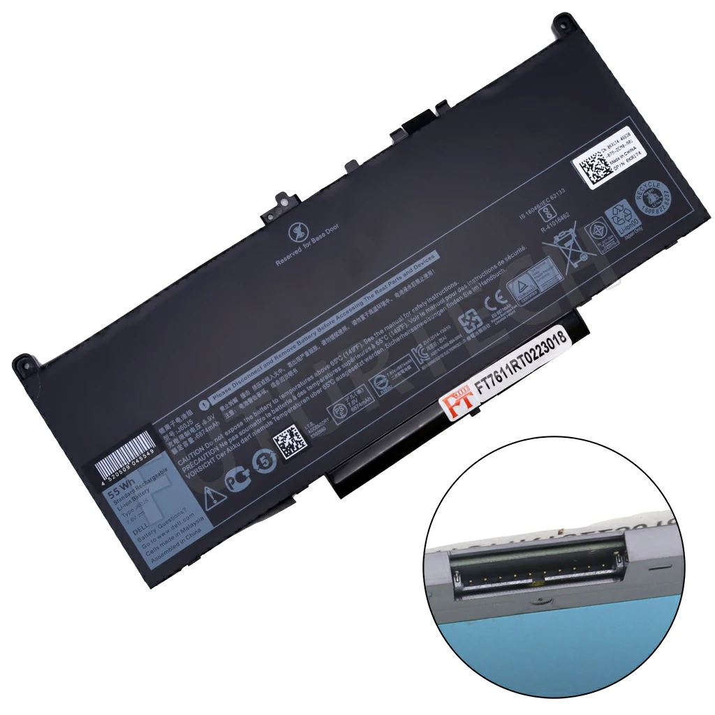 Battery Dell Latitude E7270 E7470 J60J5 55Wh ORG