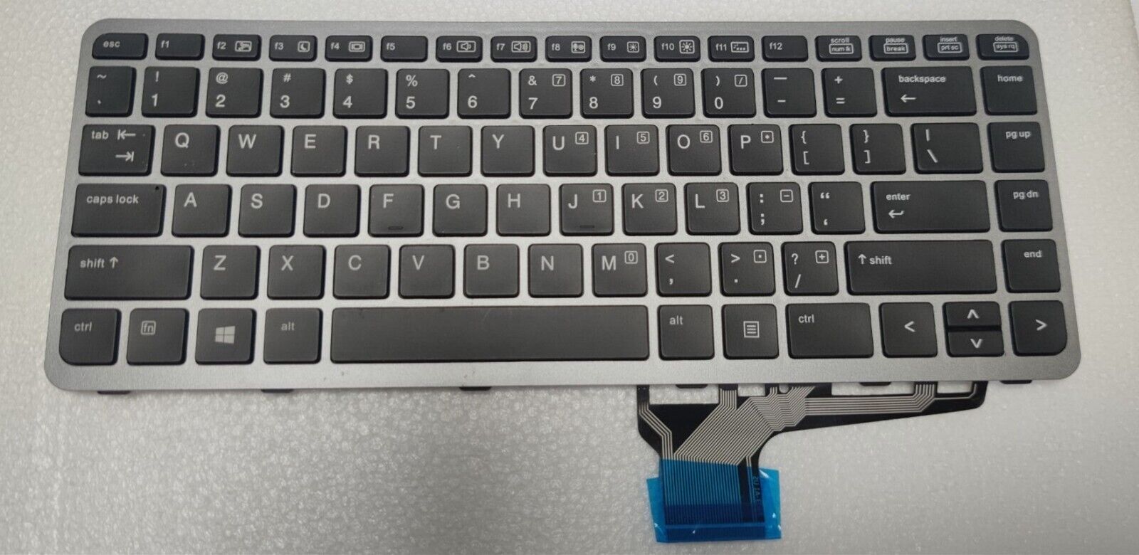 Keyboard HP Folio 1040-G1 G2 Silver Frame