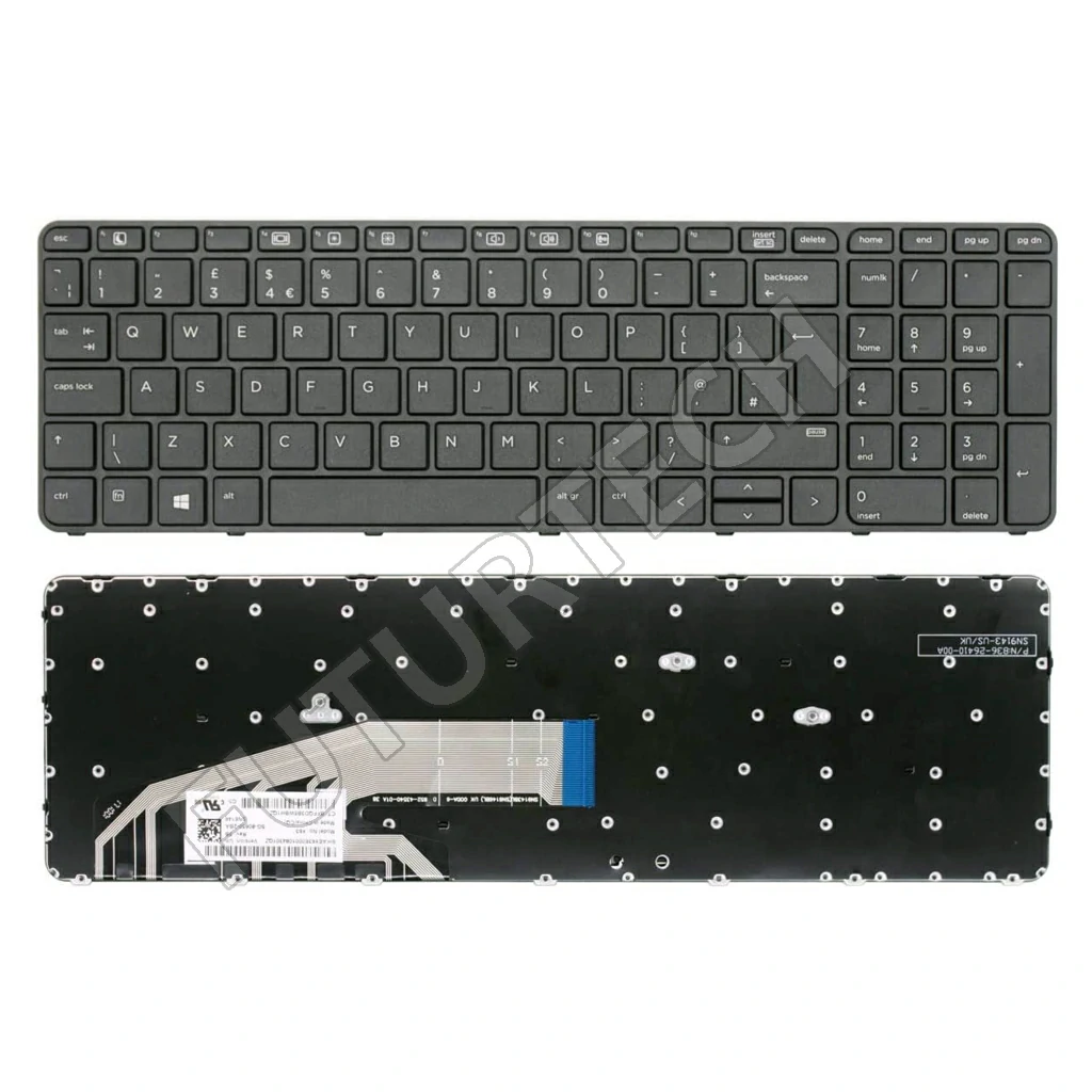 Keyboard HP ProBook 450-G3 450-G4 650-G2 Black Frame ORG
