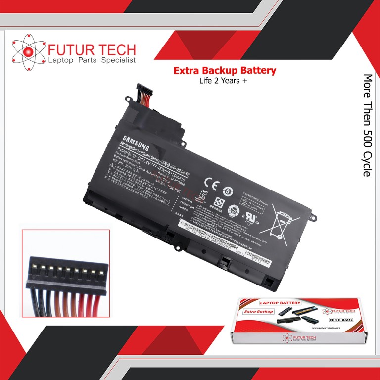 Battery Samsung NP530U4C NP520U4C NP530U4B AA PBYN8AB ORG