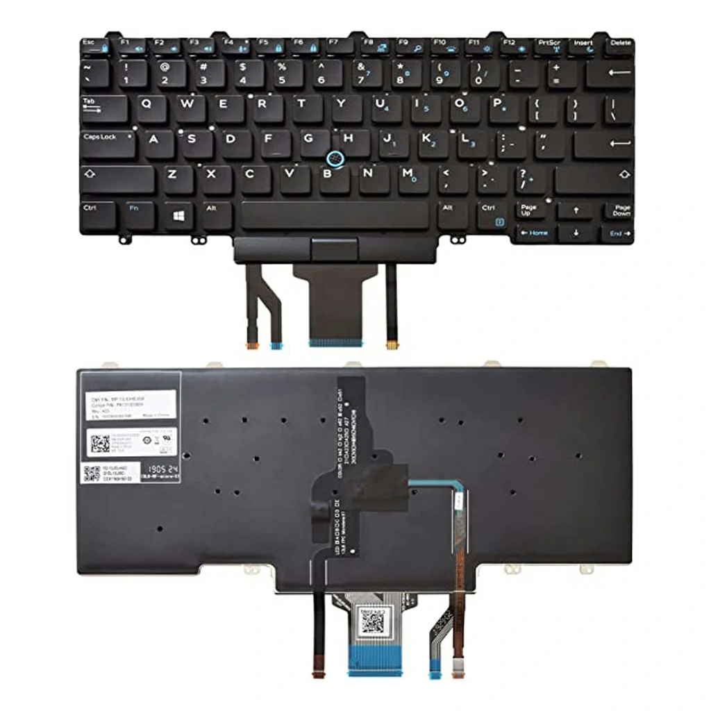 Keyboard Dell E7450 E5450 E5470 E7470 Left Right Click Ref Pointer Backlite ORG