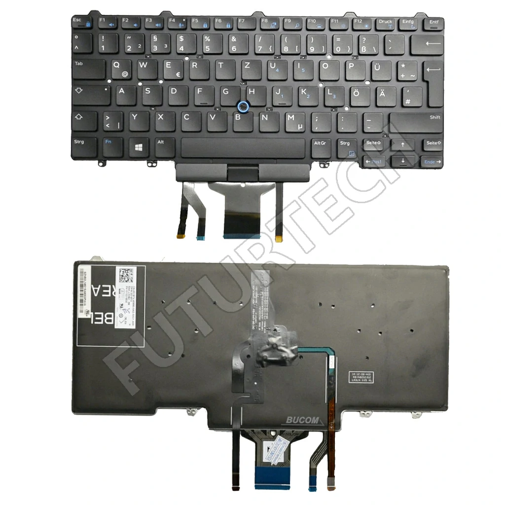 Keyboard Dell E7450 E5450 E5470 E7470 Left Right Click Pointer Backlite UK ORG