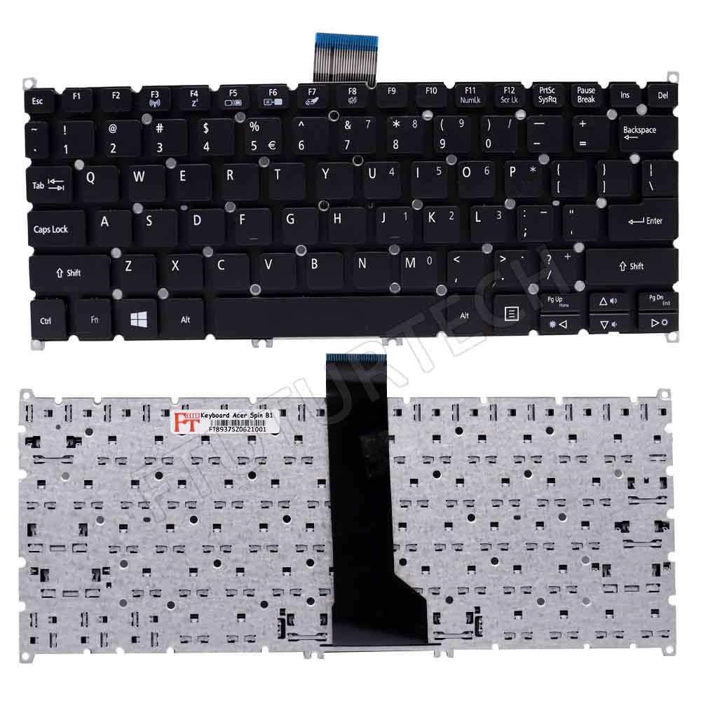 Keyboard Acer TravelMate Spin B1 B118-RN-V5-122P-V5-122 series Black