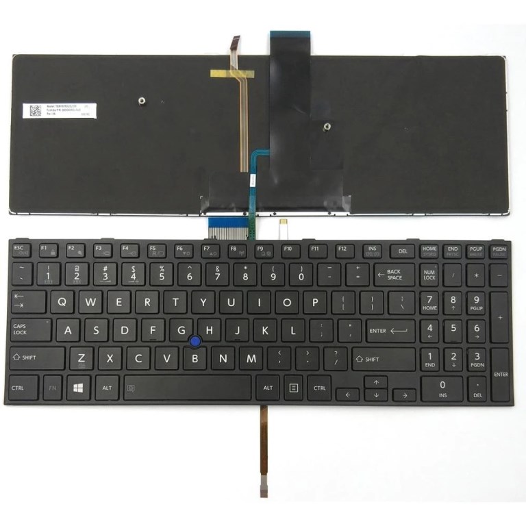 Keyboard Toshiba Tecra R50-C Z50-C A50-C Pointer Backlite Black US