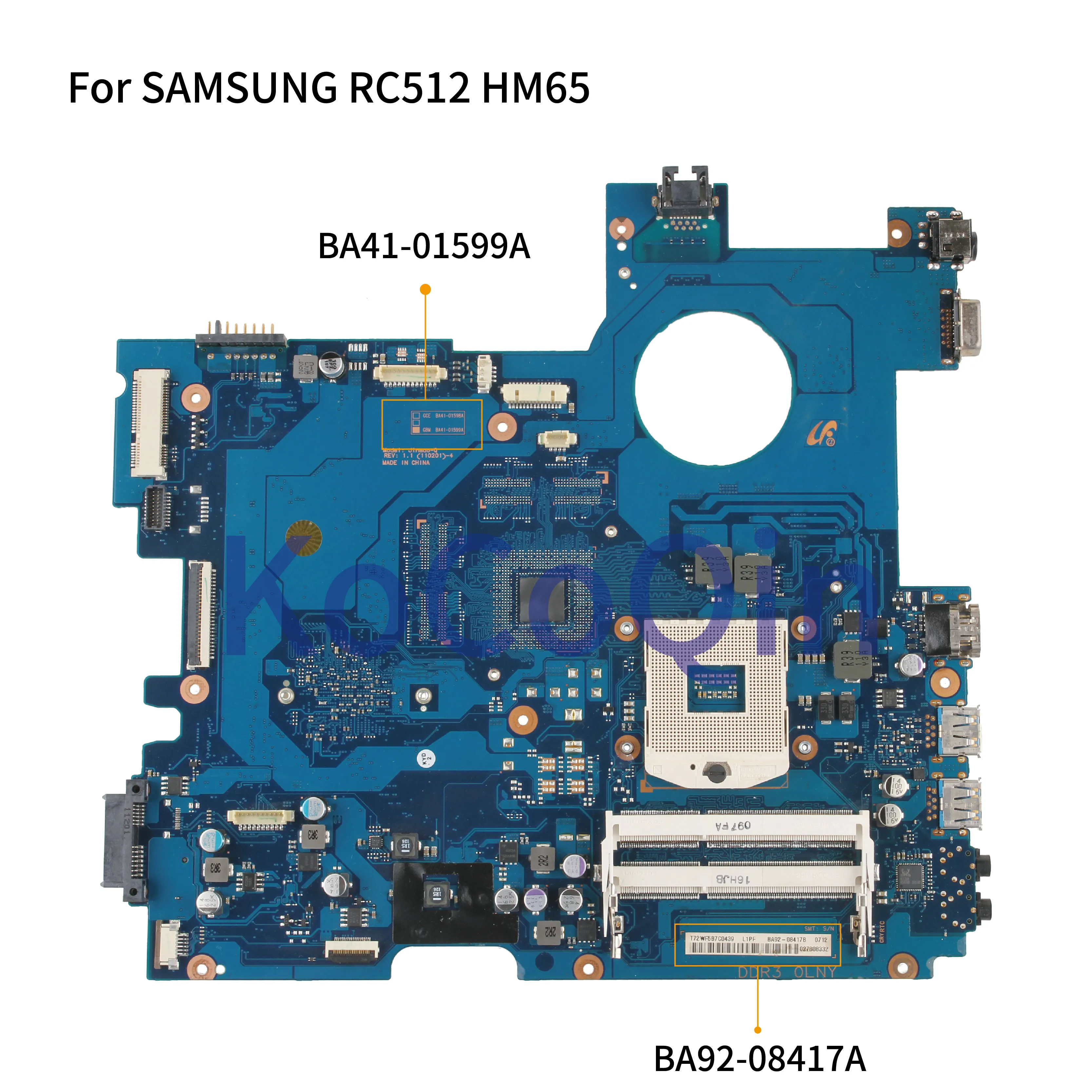 Motherboard Samsung RC512/RV512 | Intel (2nd Gen / HM65)