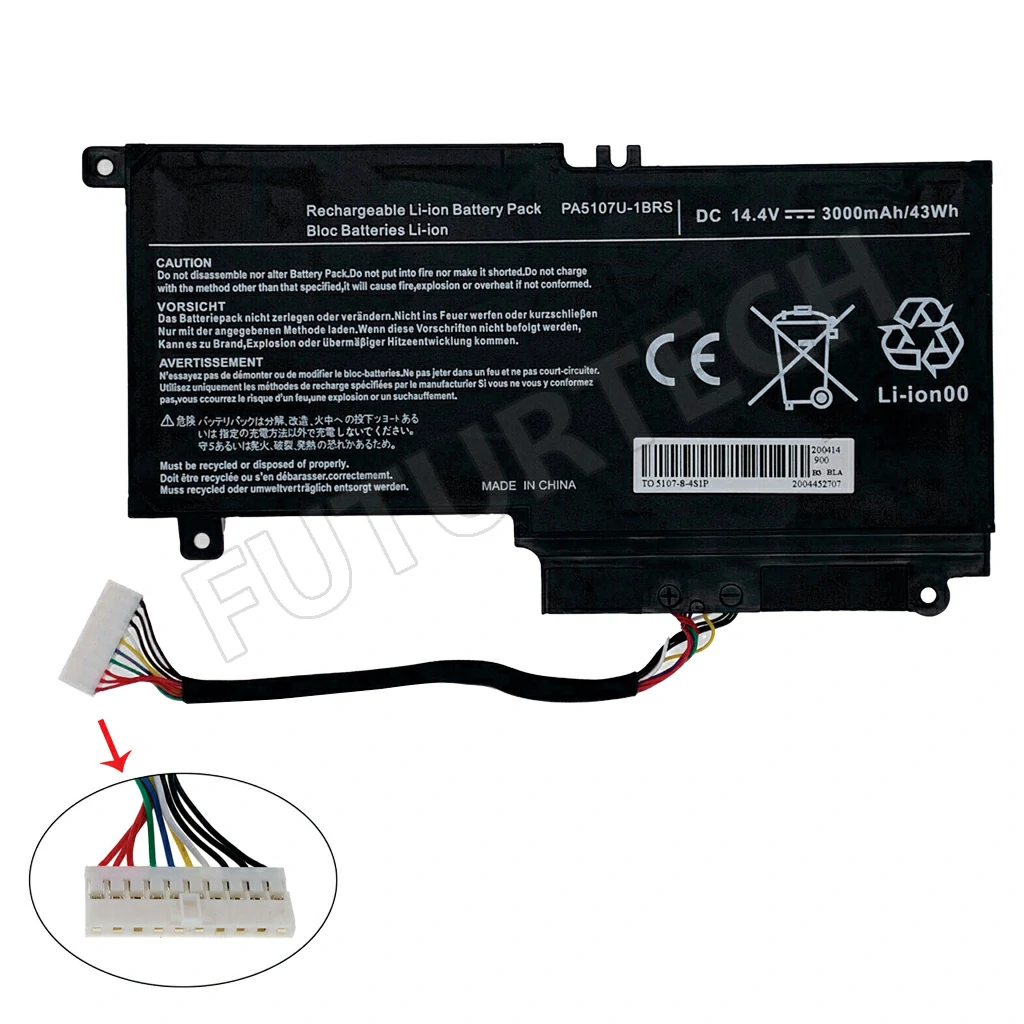 Battery Toshiba 5107 L55 A5299 Black ORG