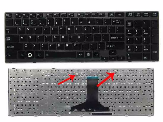 Keyboard Toshiba P750 P750D P755 P755D Qosmio X770 X775 Black