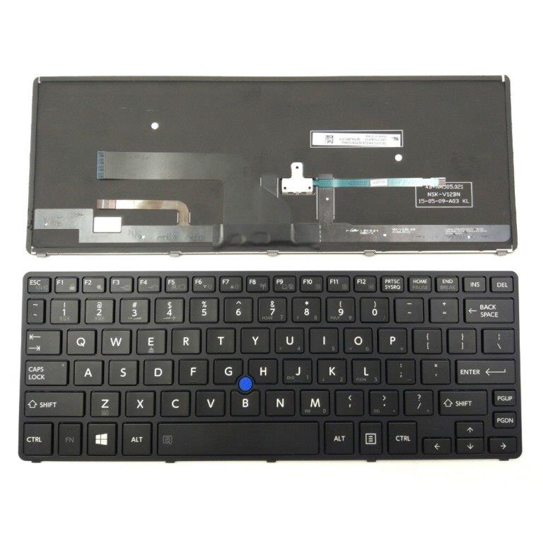 Keyboard Toshiba Portege Z20T-B Pointer Backlite Black UK