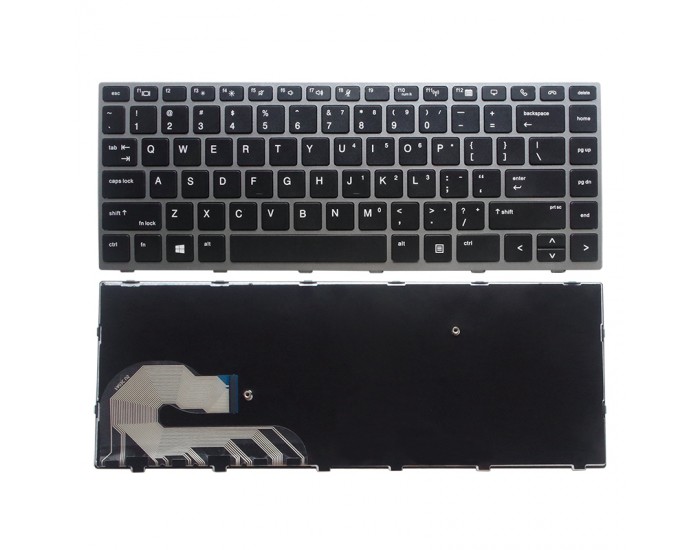 Keyboard HP EliteBook 840-G5 840-G6 Silver Frame