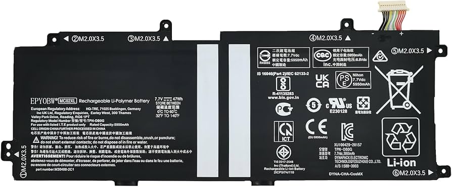 Battery HP Elite X2 G4 G8 MR02XL Screen Battery ORG